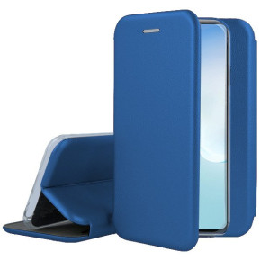 Луксозен кожен калъф тефтер ултра тънък Wallet FLEXI и стойка за Samsung Galaxy Note 10 Lite N770F син